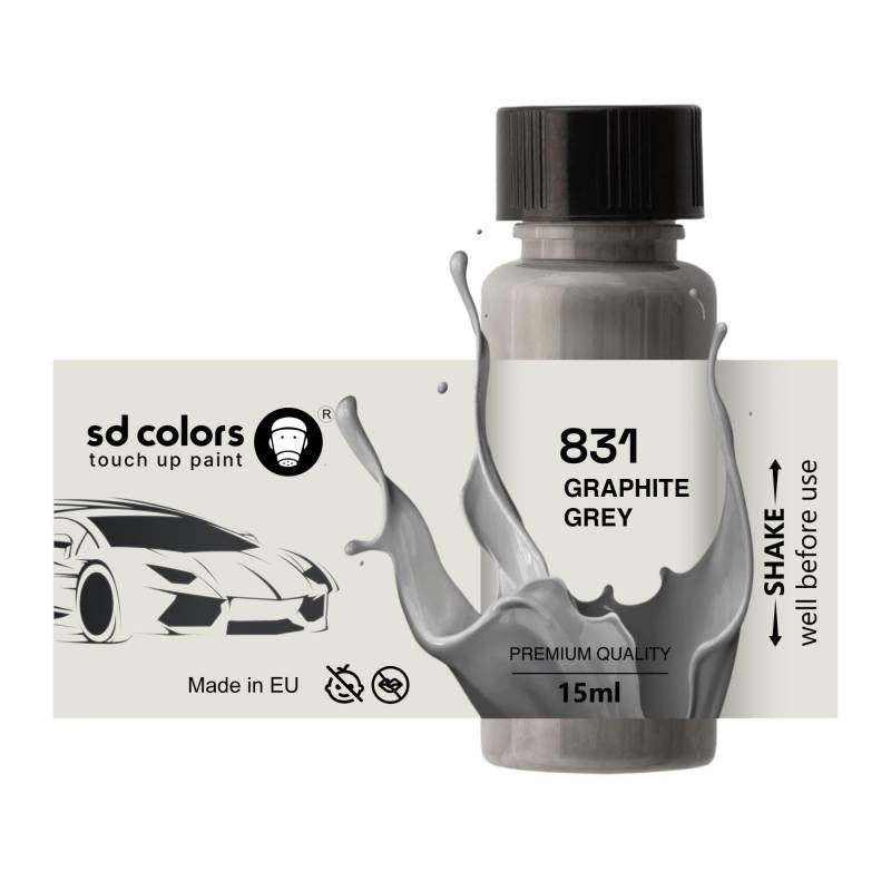 SD COLORS Neue lackstift Graphitgrau 831/7831 Reparatur KRATZEN 15 ml (Farbe) von SD COLORS