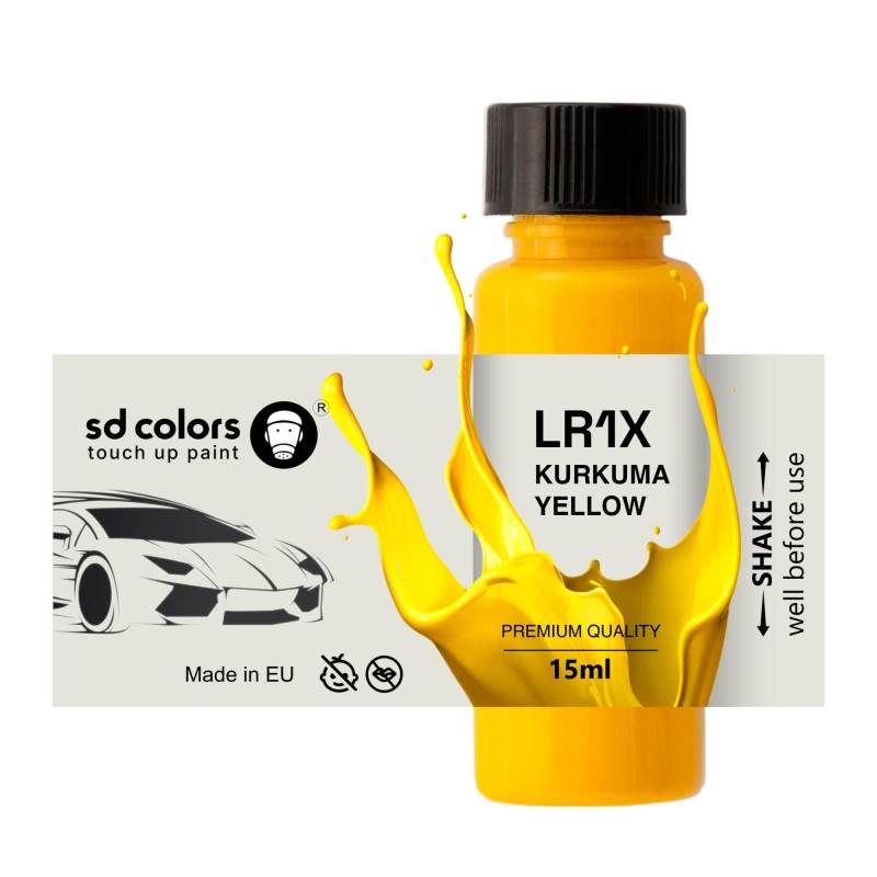 SD COLORS Neue lackstift KURKUMA GELB LR1X/6T/R1X Reparatur KRATZEN 15 ml (Farbe) von SD COLORS