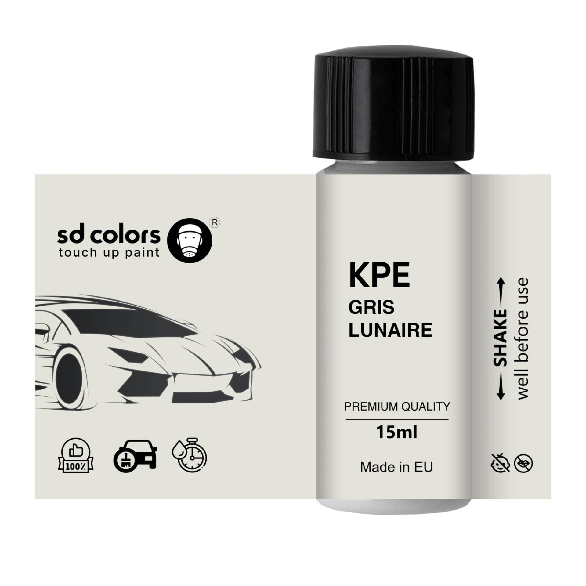 SD COLORS Neue lackstift MONDGRAU KPE Reparatur KRATZEN 15 ml (Farbe) von SD COLORS