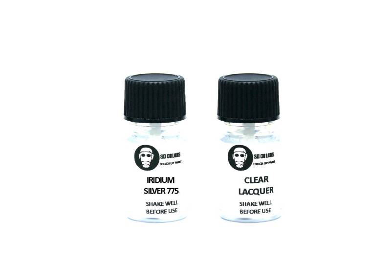 SD COLORS Neue lackstifte Iridium Silber 775/9775 Reparatur KRATZEN 5 ml (Farbe+KLARLACK) von SD COLORS