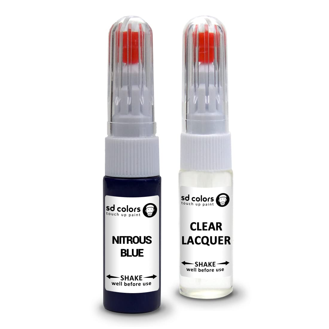 SD COLORS Reparaturset für Ford Lackstifte, 20 ML, Farbe: Blau (Farbe + Lack) von SD COLORS