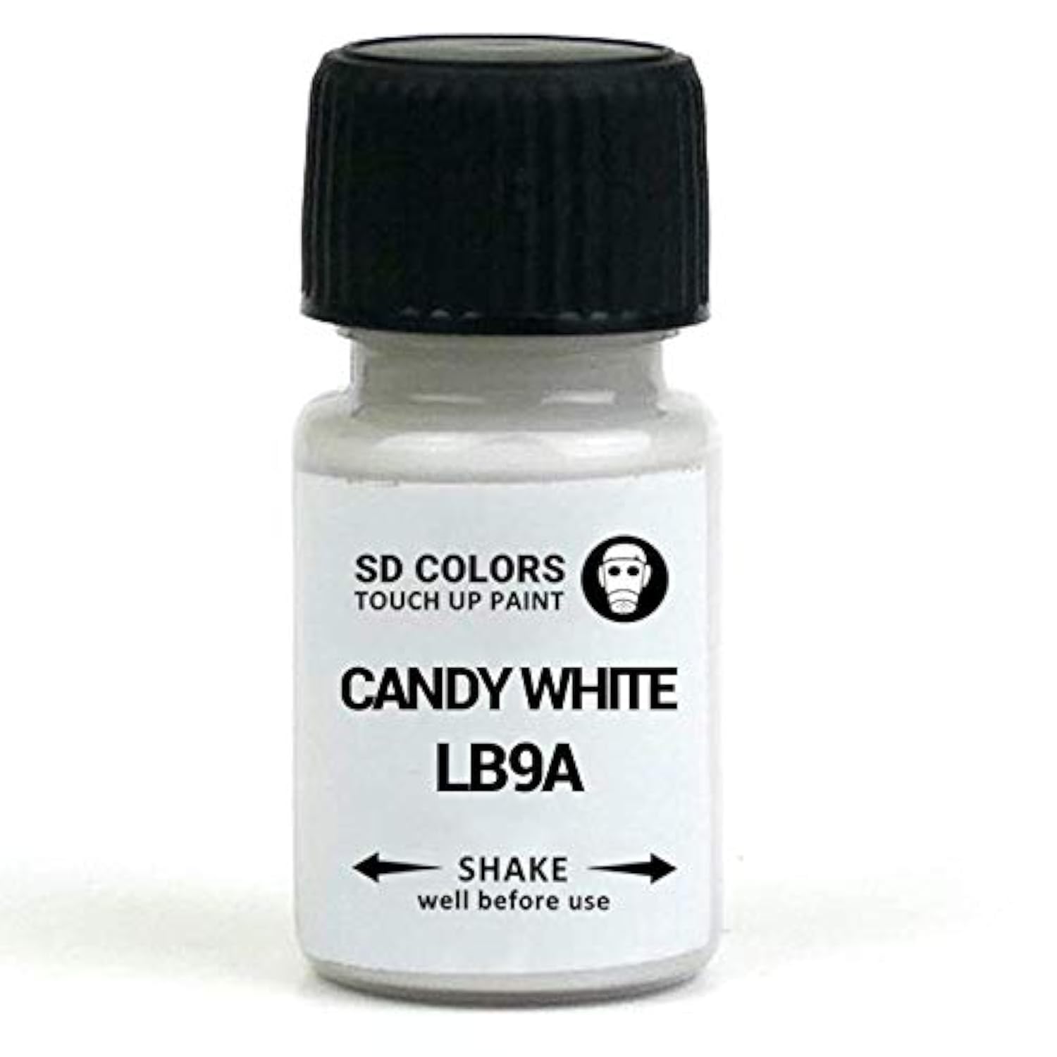 SD COLORS Candy White LB9A B9A B4 Ausbesserungsfarbe, 15 ml, Reparaturpinsel, Farbcode LB9A B9A B4, Candy White (nur lackieren) von SD COLORS