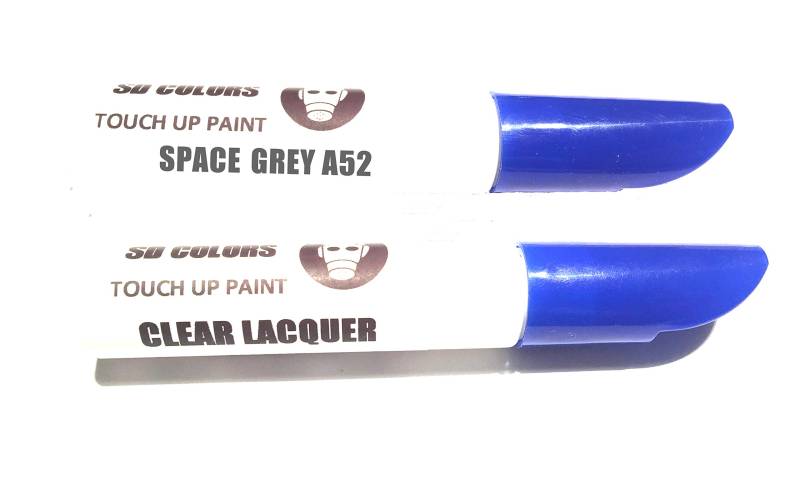 SD COLORS 12 ml Touch-Up-Farbe, Klarlack und Grundierung mit Pinsel - Space Grey (A52) - Kompatibel mit BMW - Kratzer, Chips und Lackreparatur von SD COLORS