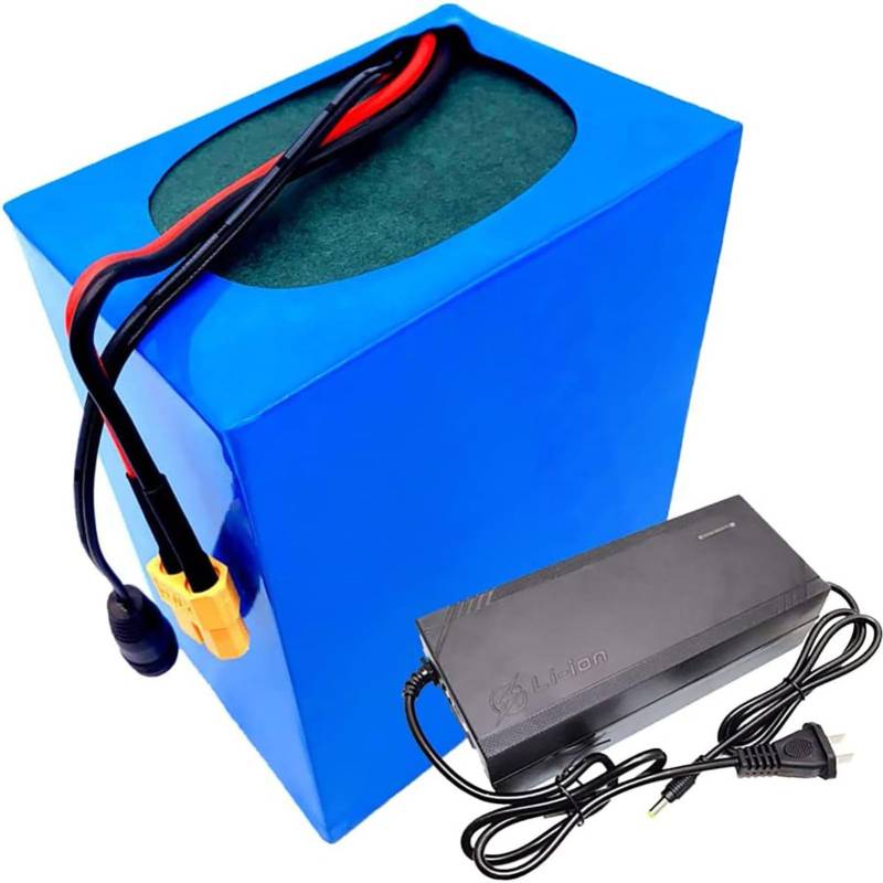 Hochleistungsbatterie, Lithium-Ionen-Batterie 24 V 10 Ah/12 Ah/15 Ah/20 Ah BMS-Schutzplatine PVC-wasserdichte Batterie für 200 W ~ 500 W Motor [Energieklasse A] 24 V 10 Ah, XT60 von SDAJS