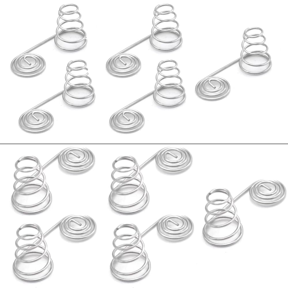 Springs, Metal Springs 10pcs AA Battery Negative and Positive Coils Spring Contact Plate Nickel Wire Spring Metal Springs(9x23) von SDAZHX