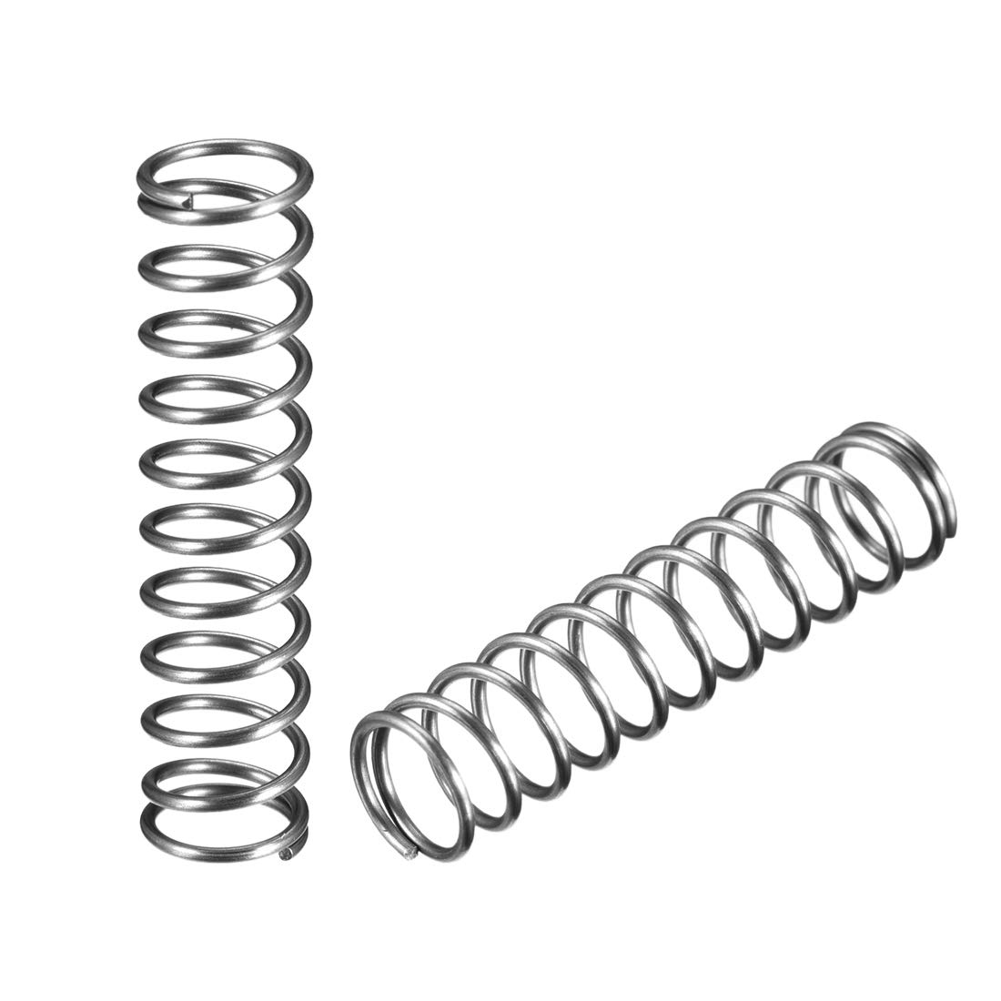 Springs,10pcs WD 1.2mm, OD 8mm/10mm/12mm/20mm, Free Long 25mm/40mm/50mm; Spring Steel Coil Extended Compression Spring 10pcs Metal Springs(1.2mm*12mm*50mm) von SDAZHX