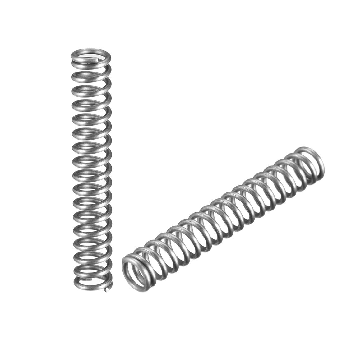 Springs,10pcs WD 1.2mm, OD 8mm/10mm/12mm/20mm, Free Long 25mm/40mm/50mm; Spring Steel Coil Extended Compression Spring 10pcs Metal Springs(1.2mm*8mm*50mm) von SDAZHX