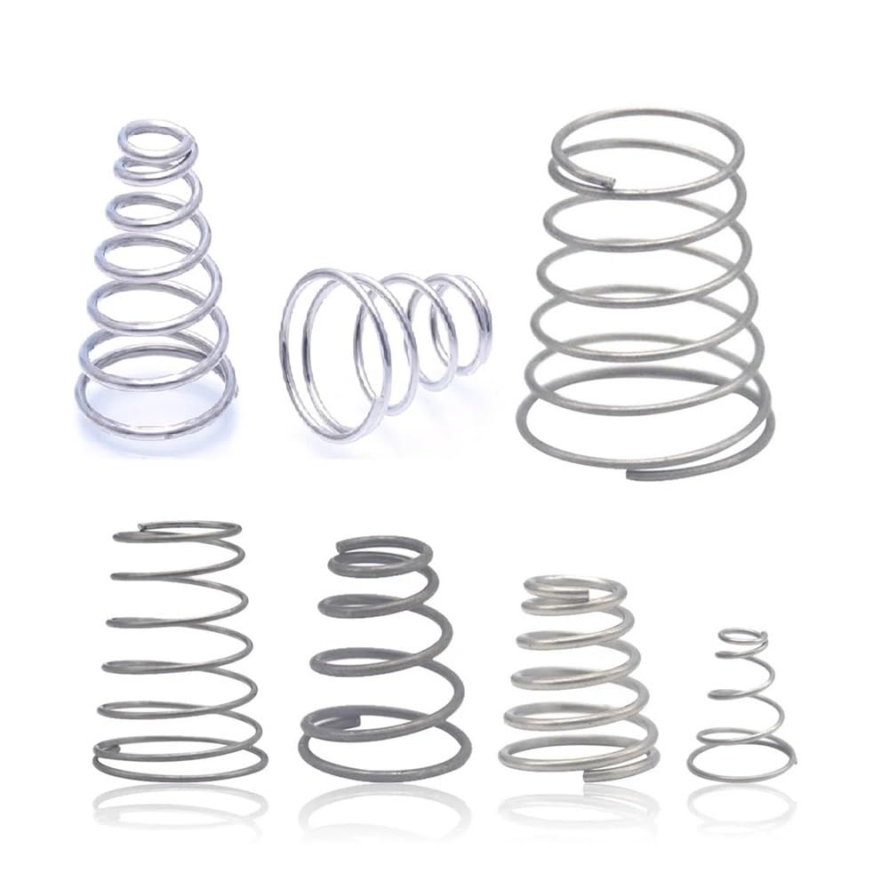 Springs,Metal Springs 10pcs/lot Conical Spring Tower Spring 0.3-0.8mm WD Mini Pressure Contact Return Spring Metal Springs(10pcs 0.7 * 5.610 * 12mm) von SDAZHX