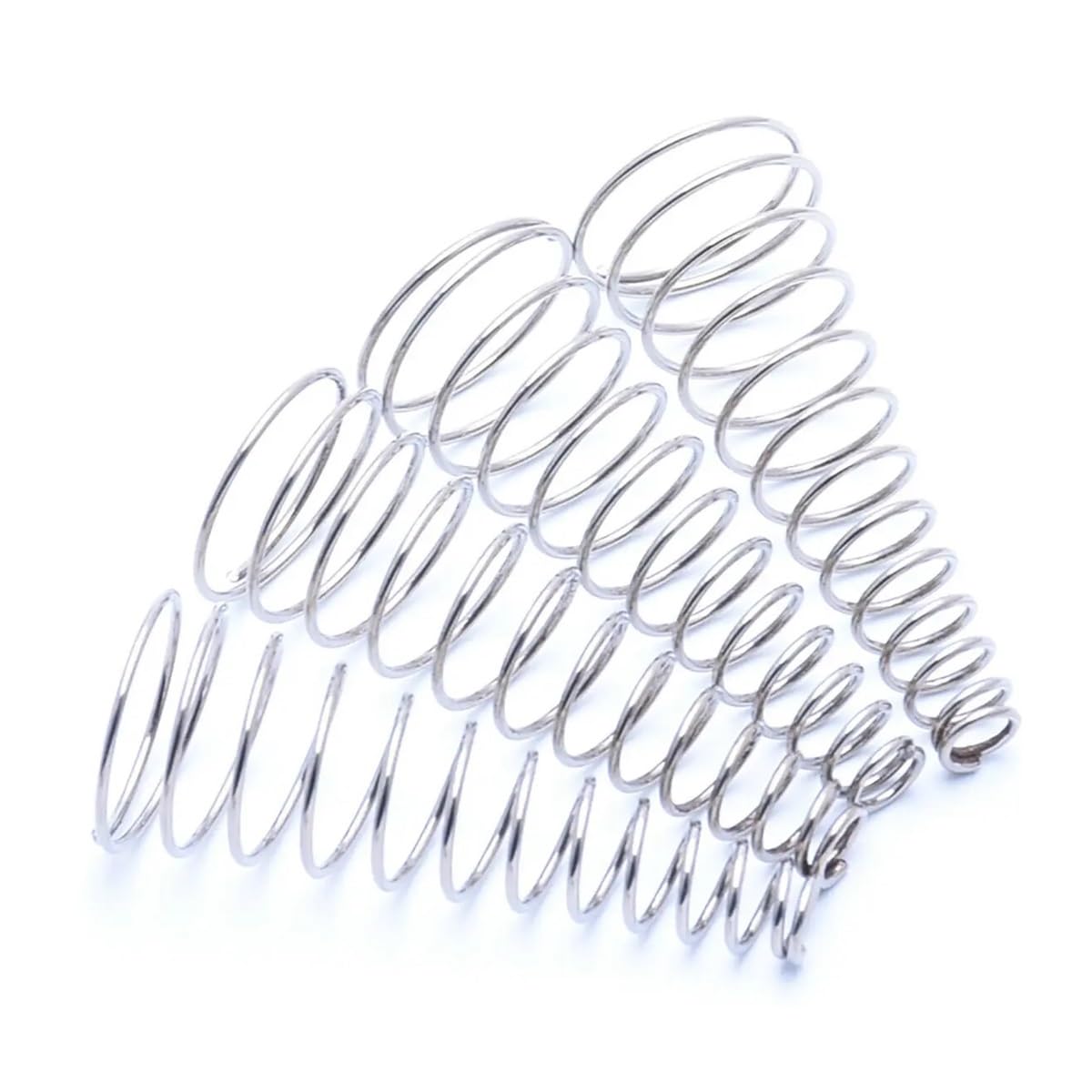 Springs,Metal Springs 10pcs Tower Spring 304 Stainless Steel Conical Return Springs Wire Dia 0.3/0.5/0.8mm Taper Pressure Spring Long 5-30mm Metal Springs(10pcs 0.3 * 2.54.5 * 5mm) von SDAZHX