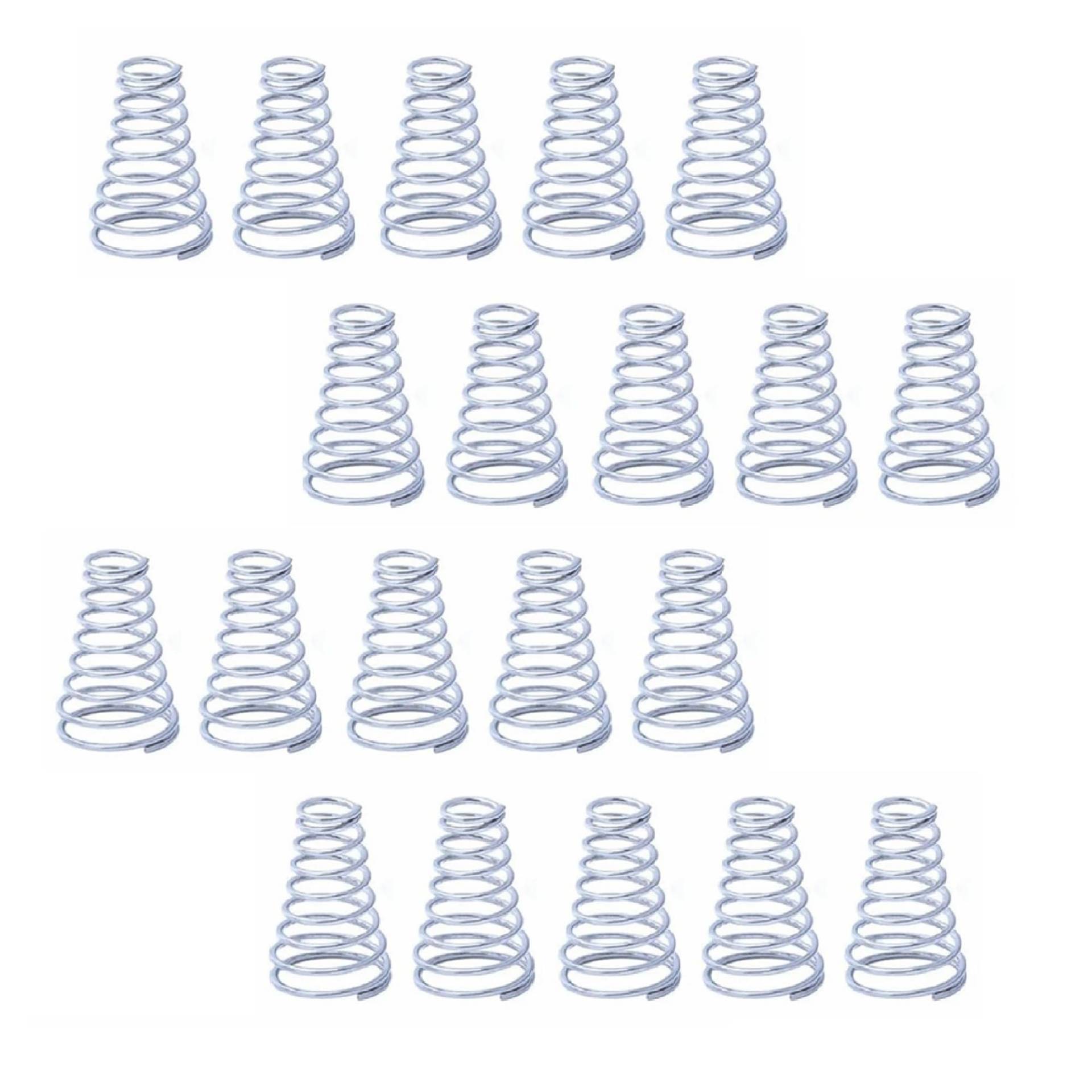 Springs,Metal Springs 20pcs Return Taper Springs, Mini Tower Spring for DIY Repair Project, 304 Stainless Steel Compression Spring 5-30mm Long Metal Springs(0.3x3.56.5x10mm) von SDAZHX