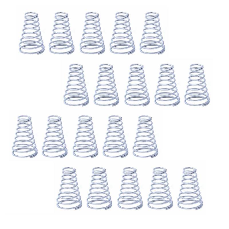 Springs,Metal Springs 20pcs Return Taper Springs, Mini Tower Spring for DIY Repair Project, 304 Stainless Steel Compression Spring 5-30mm Long Metal Springs(0.7x5.610x12mm) von SDAZHX