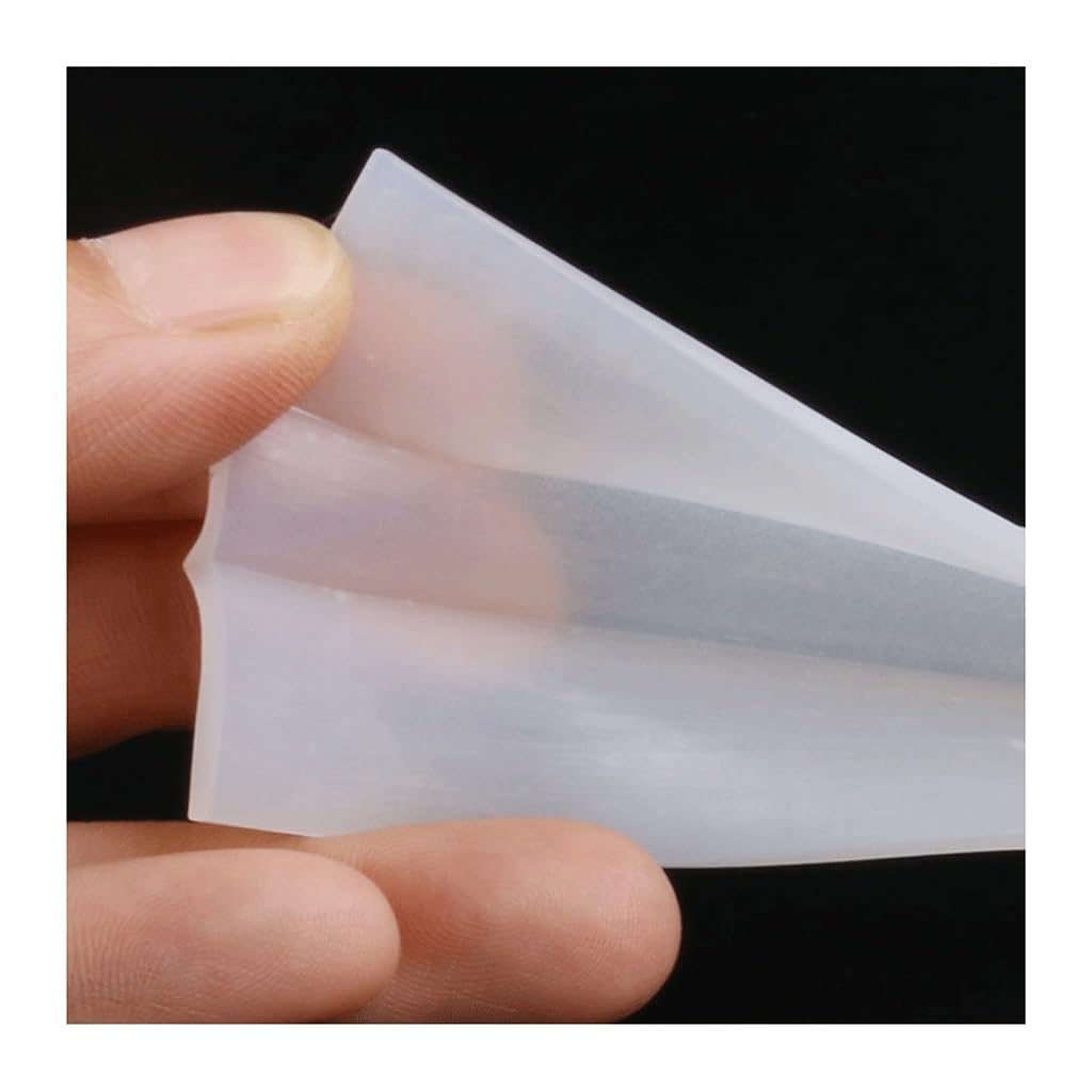 U-förmiger Streifen, 1 m, transparentes Silikon for Glastüren, klebstofffreie Badewannen-Duschwand, wasserdichte Dichtungsleiste(5x9x13mm) von SDAZHX