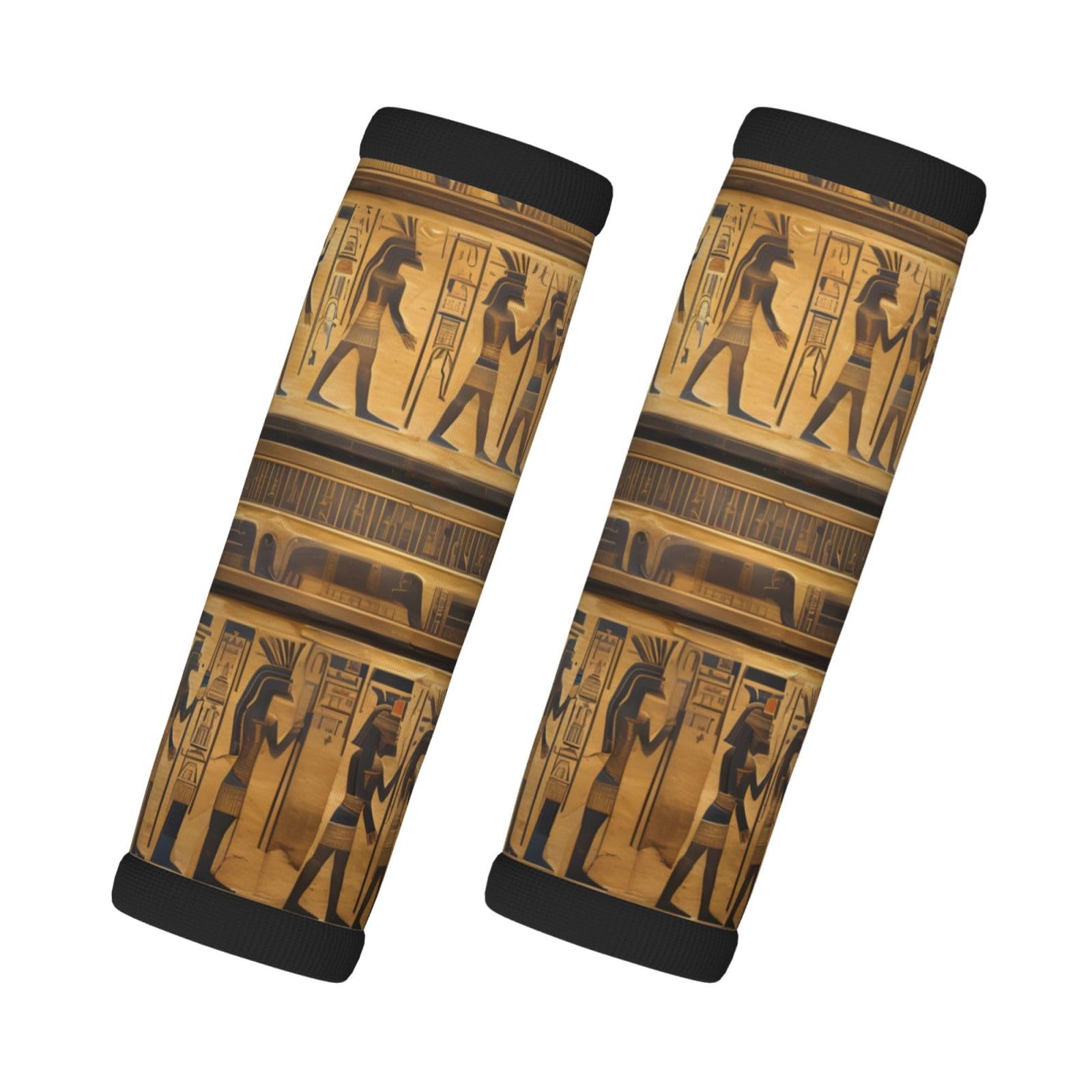 Ägypten Hieroglyphen Koffergriffbandage, weiche Gepäckgriffabdeckungen, abnehmbar, wiederverwendbar, Reisetasche, Griff von SDEGTHO