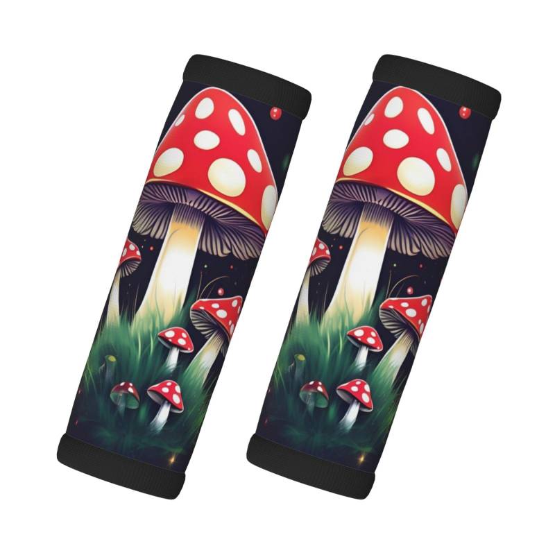 Magic Mushrooms Koffergriffbandage, weiche Gepäckgriffabdeckungen, abnehmbar, wiederverwendbar, Reisetasche, Griff von SDEGTHO