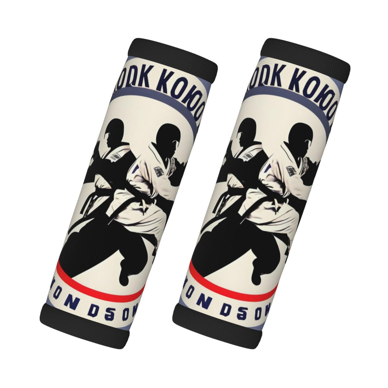 Taekwondo-Design Koffergriffbandage, weiche Gepäckgriffabdeckungen, abnehmbar, wiederverwendbar, Reisetasche, Griff von SDEGTHO