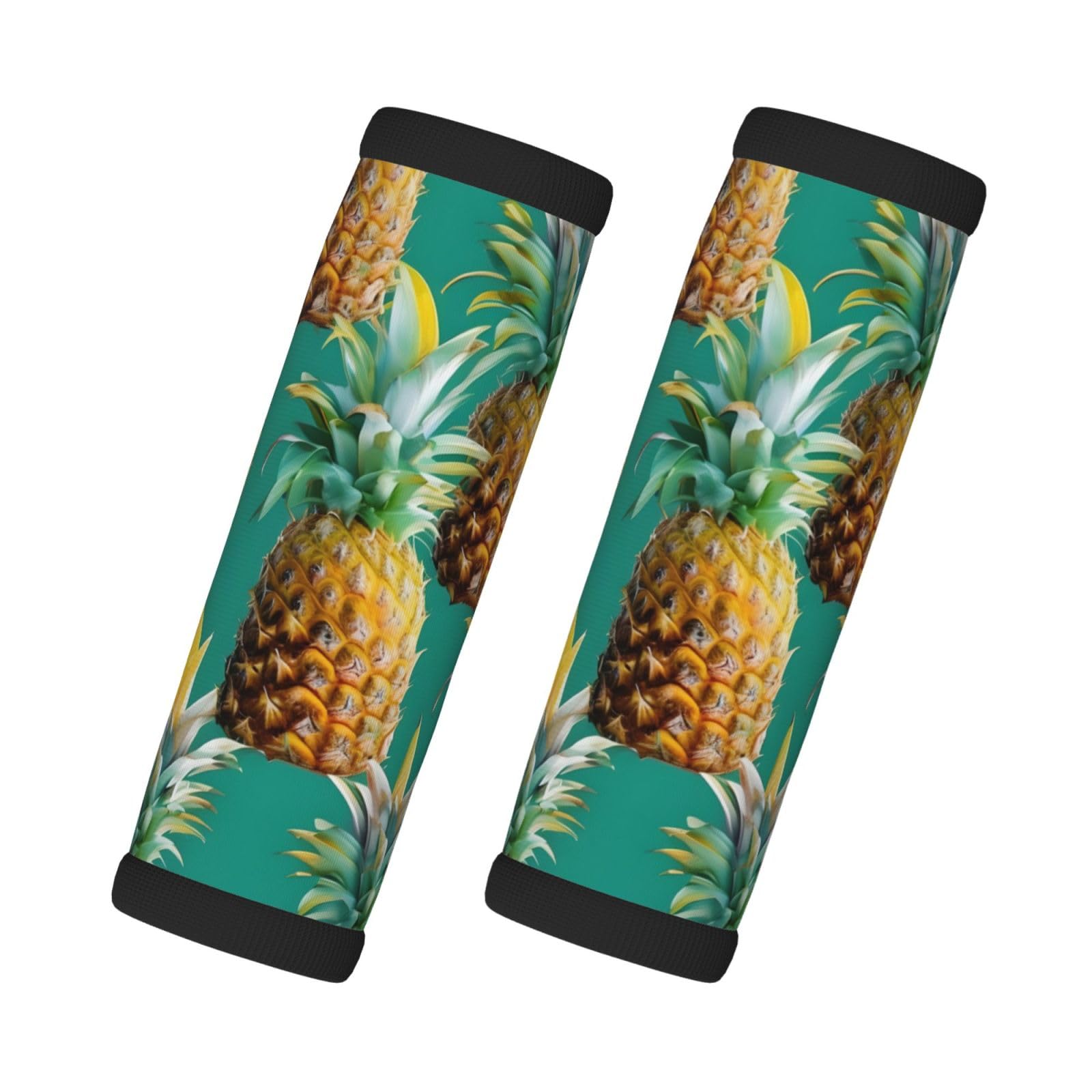 Tropische Ananas hawaiianische Koffergriffwickel, weiche Gepäckgriffabdeckungen, abnehmbare wiederverwendbare Reisetasche, Griff von SDEGTHO