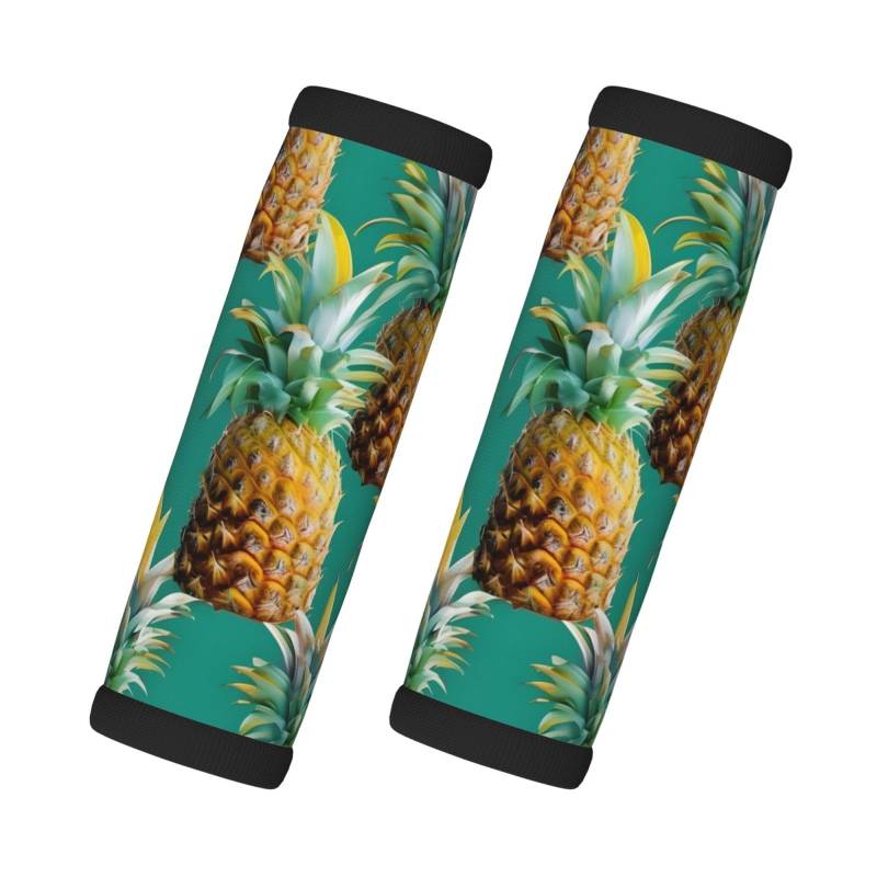 Tropische Ananas hawaiianische Koffergriffwickel, weiche Gepäckgriffabdeckungen, abnehmbare wiederverwendbare Reisetasche, Griff von SDEGTHO