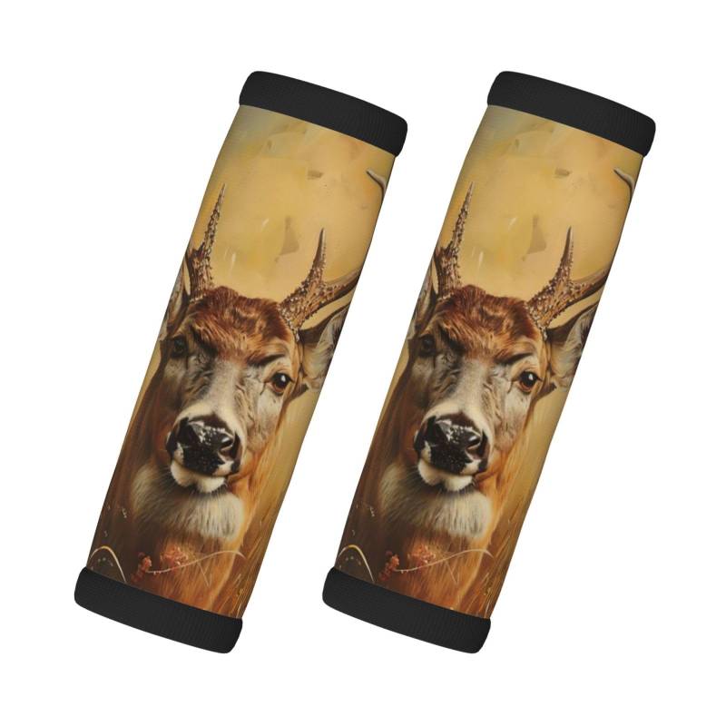 Wild Deer Koffergriffbandage, weiche Gepäckgriffabdeckungen, abnehmbar, wiederverwendbar, Reisetasche, Griff von SDEGTHO