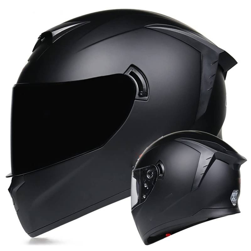 SDFGDFD Integralhelm Helm Helm für Motorräder Full-Face Motorcycle Helmet Tragbarer Integralhelme ECE/DOT-Zertifizierung Motorrad-Integralhelm von SDFGDFD