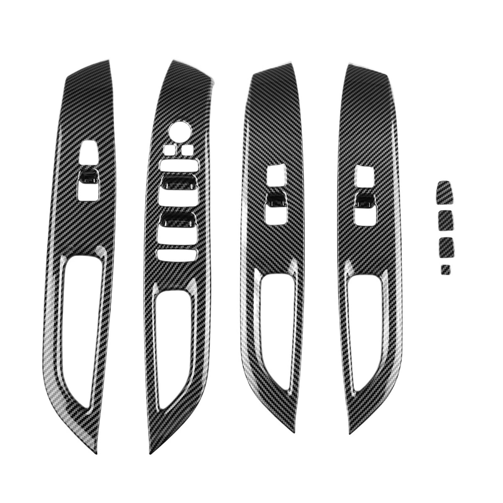 SDJKWE [Replacement] Auto Carbon Fiber Fenster Glas Lift-Taste Schalter Abdeckung Trim Tür Armlehne Panel for Hyundai for Tucson 2022 2023 for Uns Version von SDJKWE