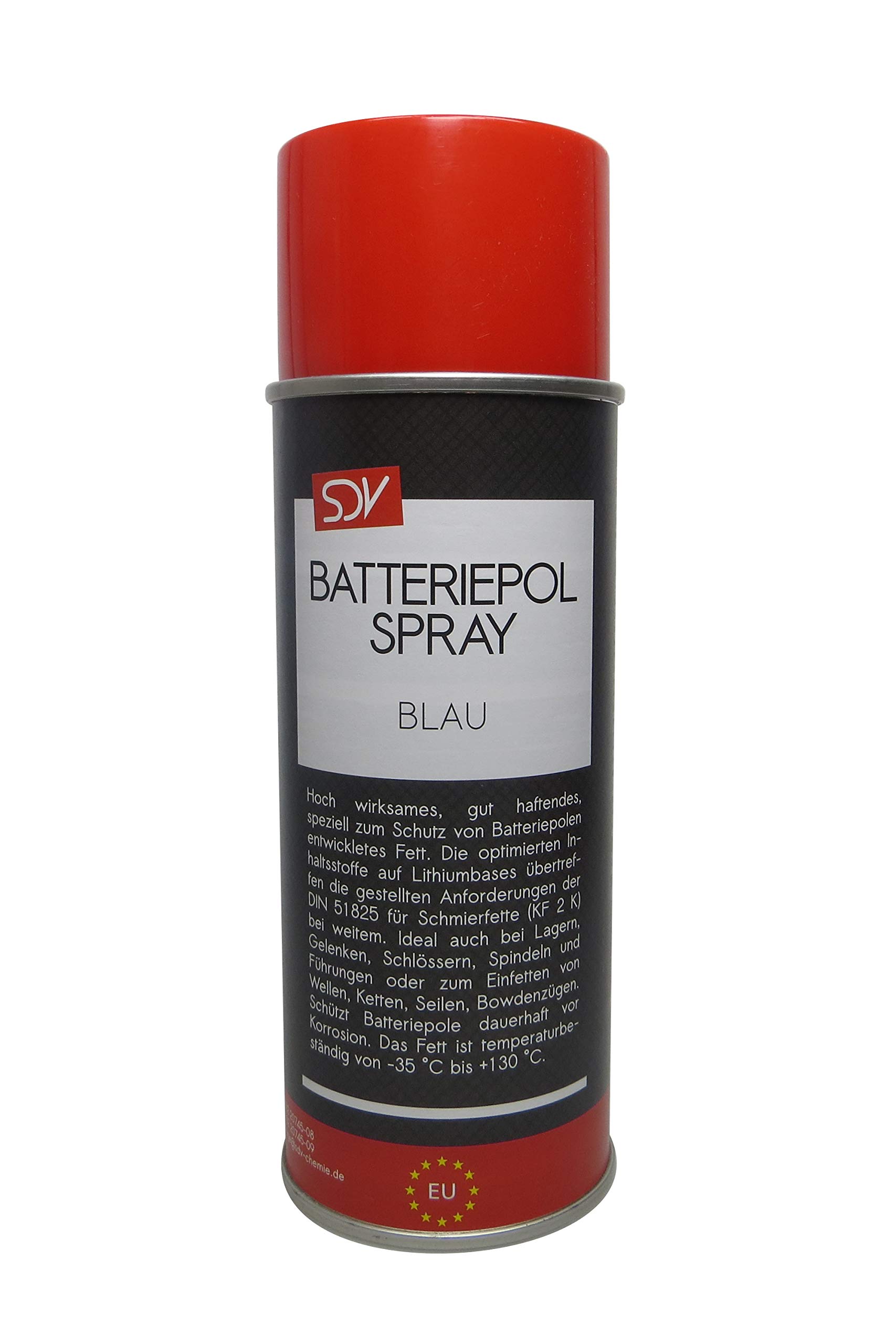 SDV Chemie Batteriepolspray blau 12x 400ml Batteriepol Schutz Fett Spray Batterie-Pol-Fett Kontaktfett von SDV Chemie