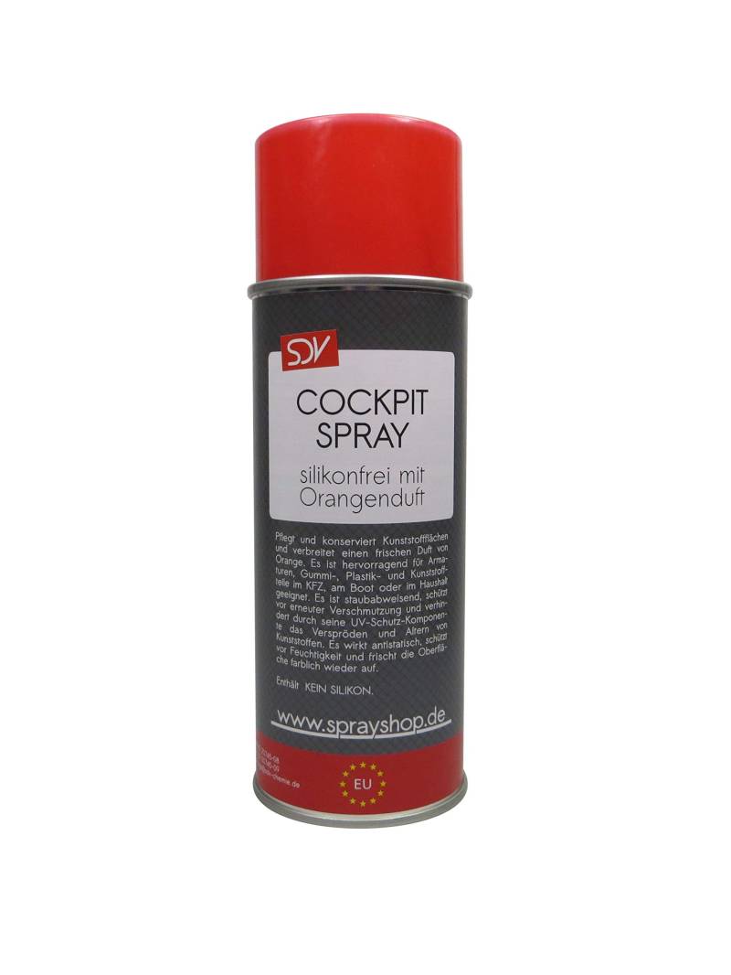 SDV Chemie Cockpitspray Orangenduft silikonfrei 1x 400ml Cockpit Pflege Reiniger Auto Car von SDV Chemie