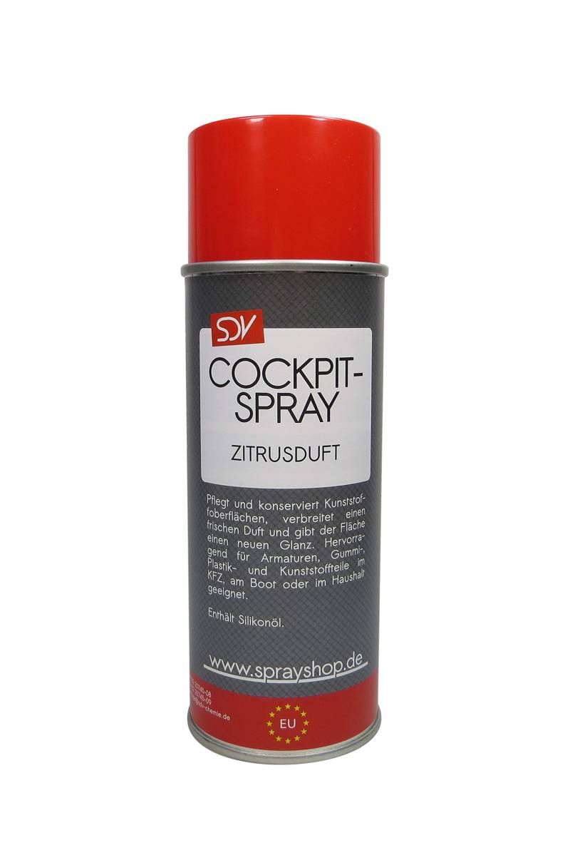 SDV Chemie Cockpitspray Zitrusduft 1x 400ml Cockpit Pflege Reiniger Auto Car von SDV Chemie