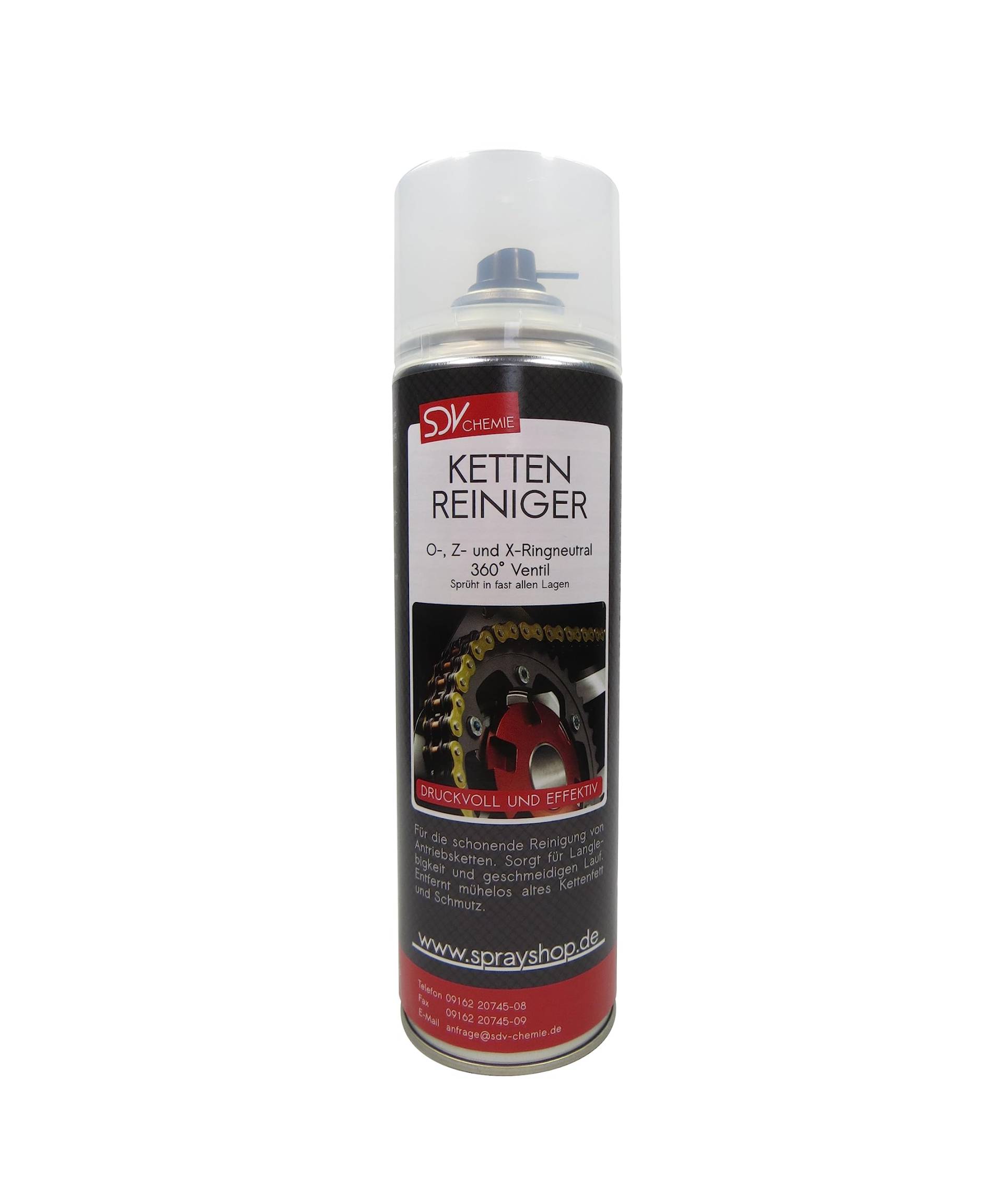 SDV Chemie Kettenreiniger 1x 500ml Ketten Spray Reiniger Motorrad Fahrrad Reinigung Pflege von SDV Chemie