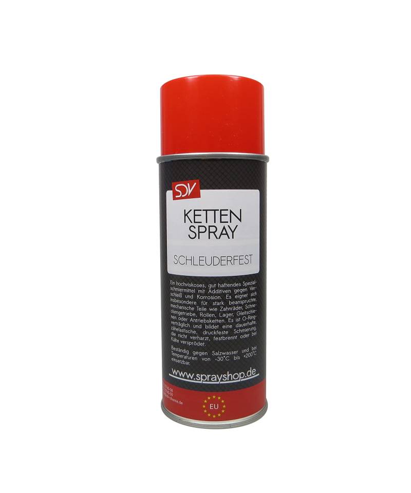 SDV Chemie Kettenspray 1x 400ml transparent Motorrad O-Ring Haftschmiermittel Fett Chain Kettenschmierstoff von SDV Chemie