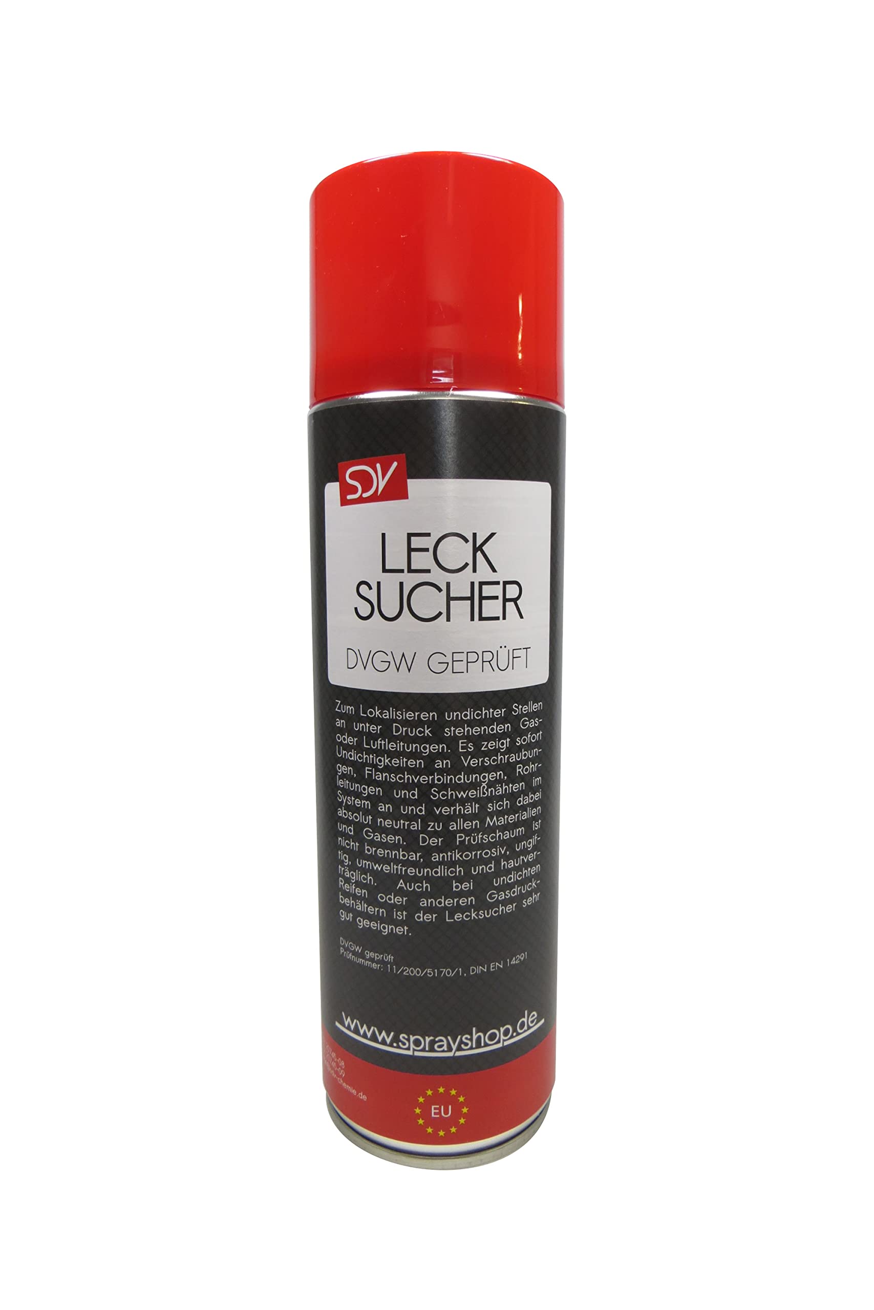 SDV Chemie Lecksuchspray 12x 400ml DVGW geprüft Leckfinder Lecksucher Gas Lecksuch-Spray von SDV Chemie