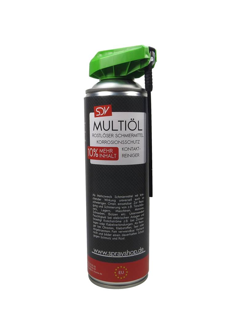 SDV Chemie Multiölspray 1x 500ml +10% Multifunktionsspray Rostlöser Vielzweckspray Schmieröl Spray Inhalt 550ml von SDV Chemie