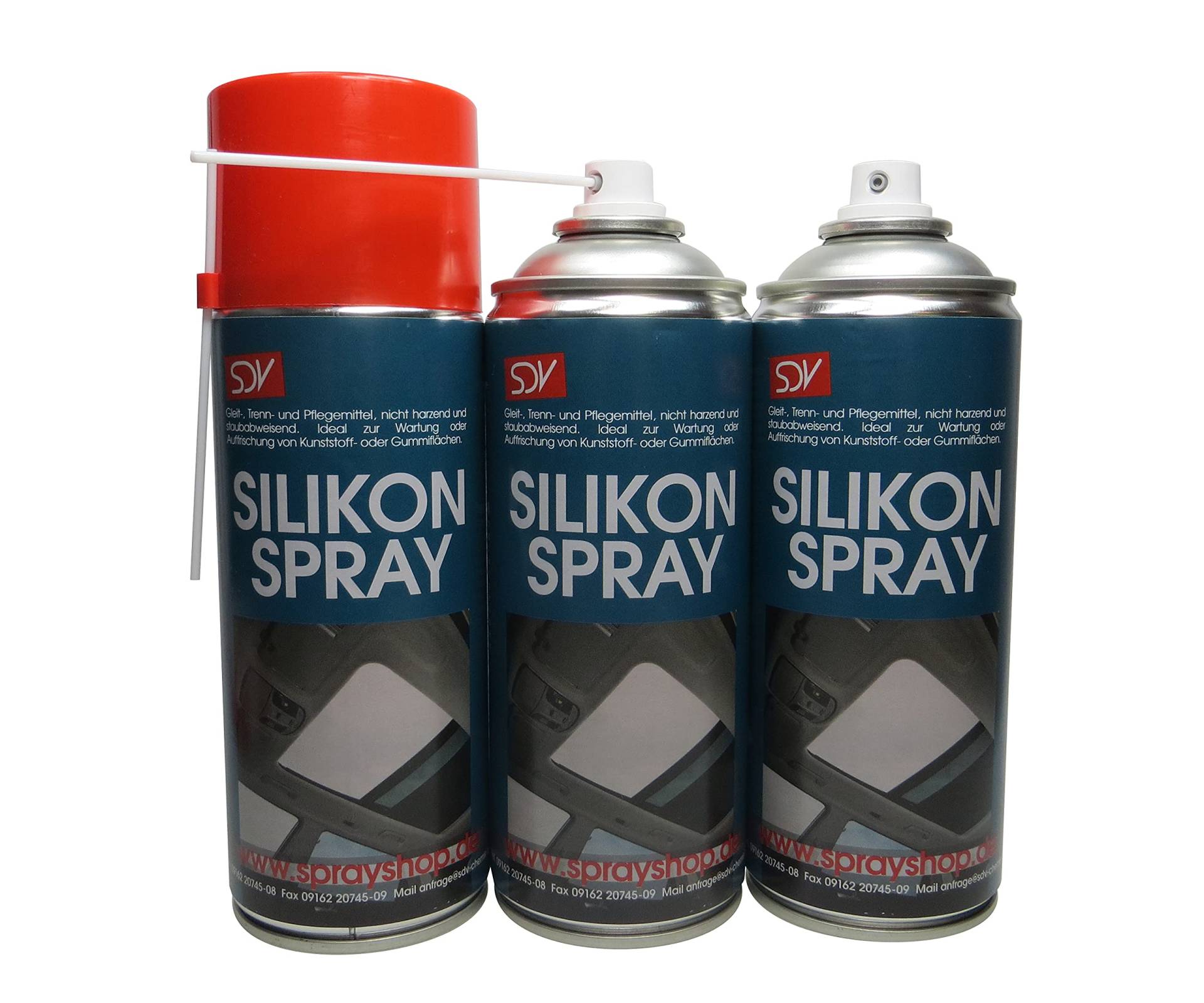 SDV Chemie Silikonspray Spray 12x 450ml Siliconspray Kunststoff- und Gummipflege Trennmittel Gleitmittel von SDV Chemie