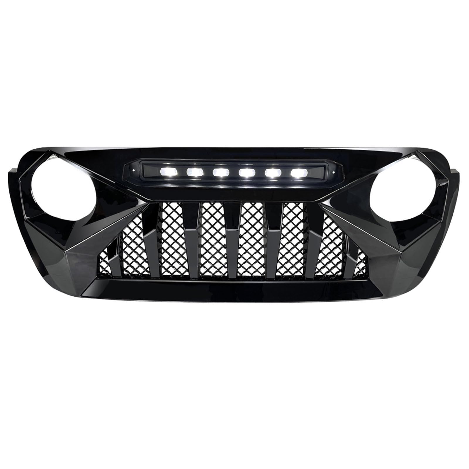 Kühlergrill für Jeep Wrangler JL 2018 2019 2020 2021 2022 2023, Auto Front Stoßstange Grille Ersatz Dauerhaft Außen modifikationen Auto Zubehör von SDXXDEGF