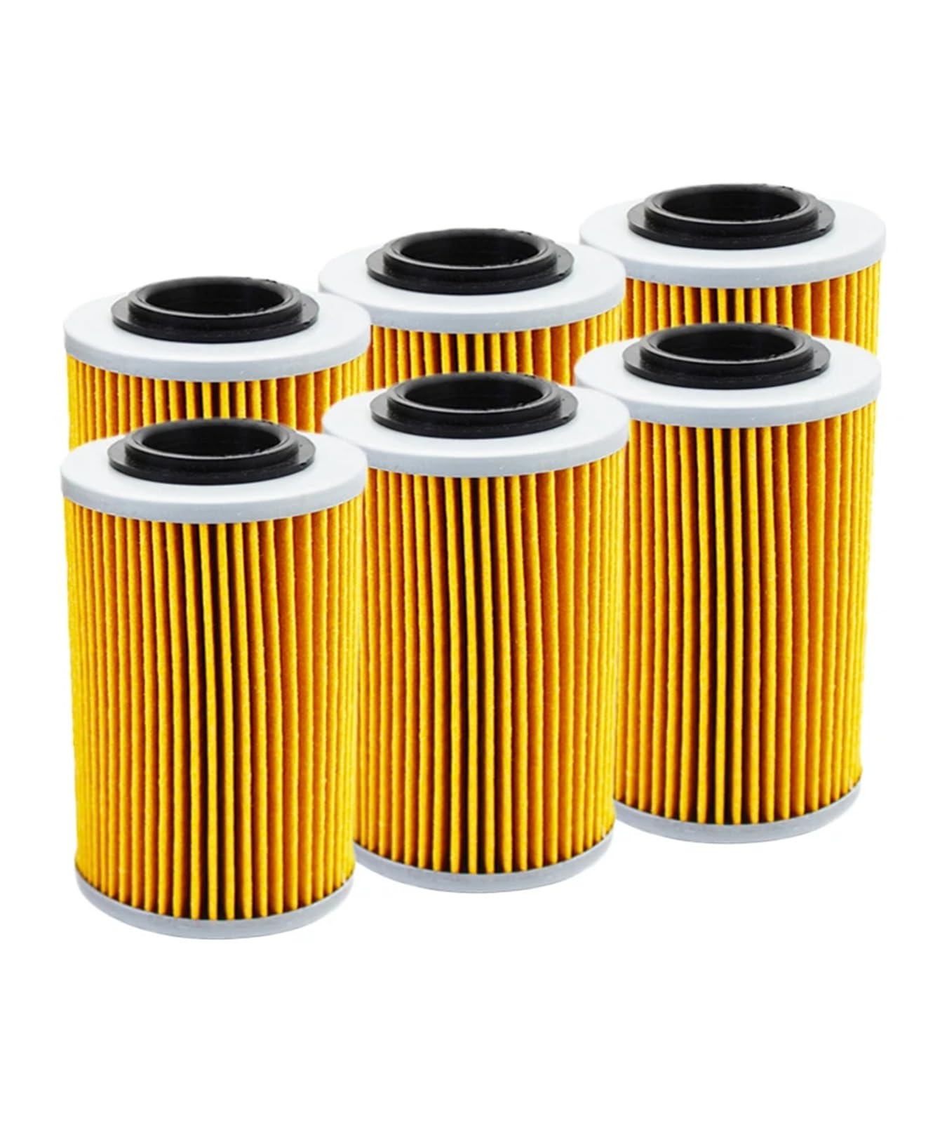 2/4/6 Pcs Motorrad Motor Teile Ölfilter for 1125R CR1125 1125 CR 2009 2010(Yellow 6pcs) von SDYBZSTU