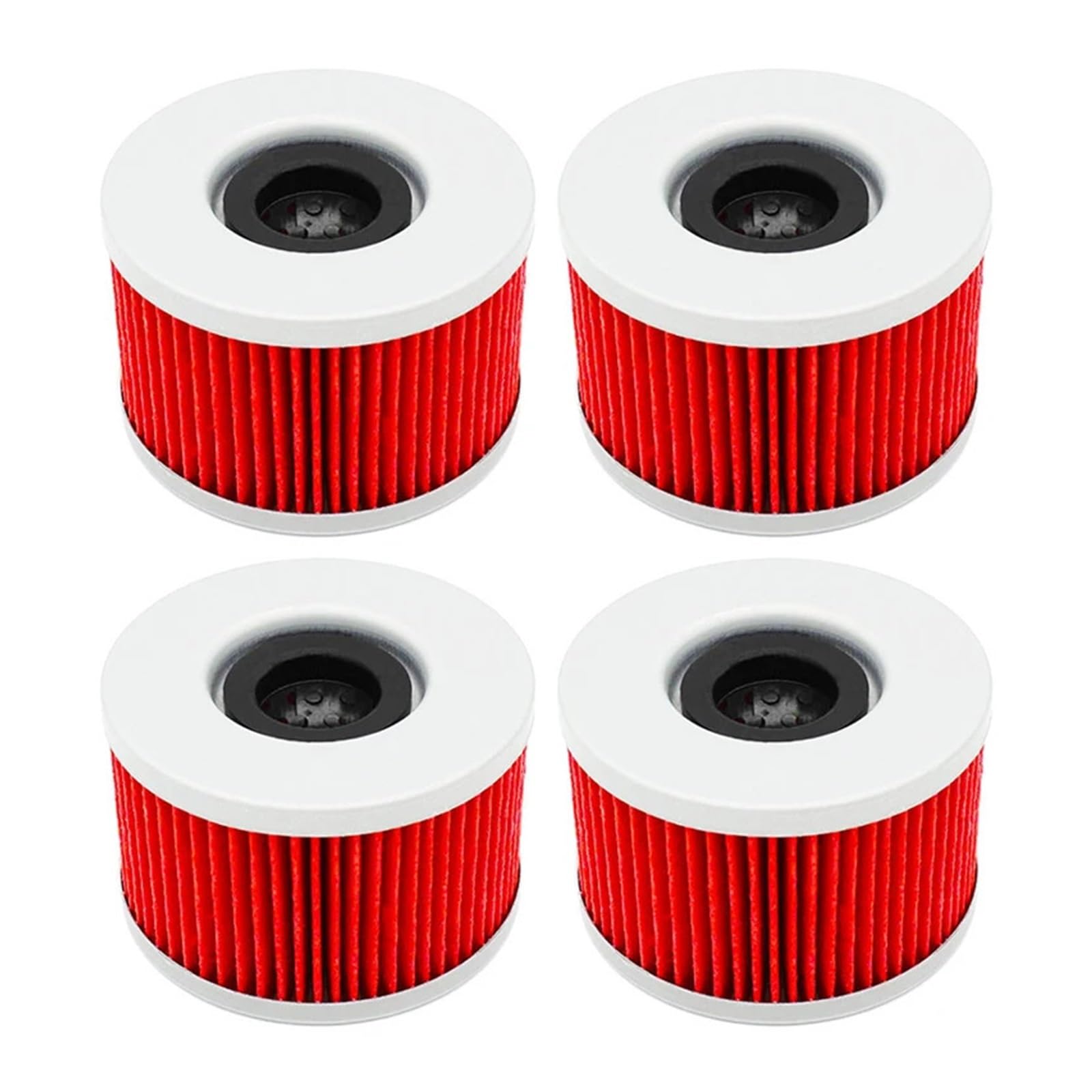 2/4/6 Pcs Motorrad Teile Öl Filter for CM250 CM400 CM450E CMX 450 Rebel CX400 CX500 Nach CX650 Gl500 Silverwing GL650(4 pcs Red) von SDYBZSTU