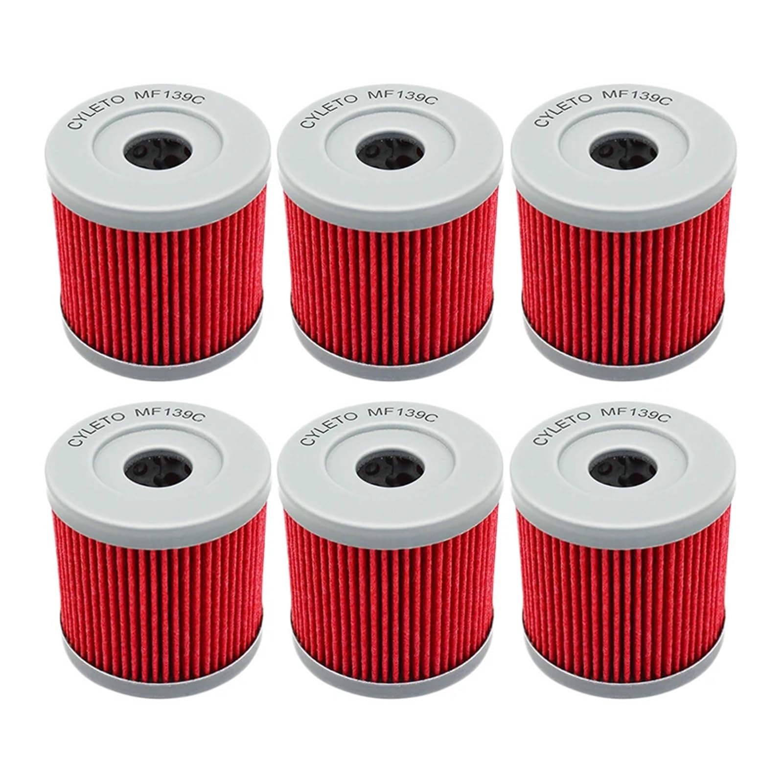 2/4/6 Stück Motorrad-Ölfilter for DRZ400 DRZ400E DRZ400S DRZ400SM DRZ 400 SM Quadracer LTR 450 LTZ400 LTZ 400 Quadsport(6pcs-red) von SDYBZSTU