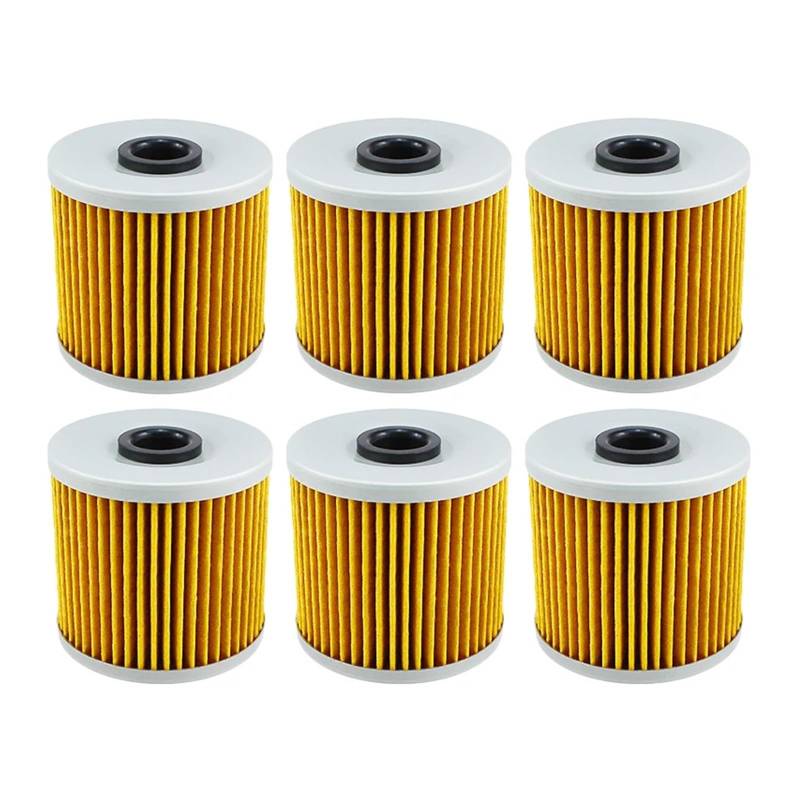 Motorrad Ölfilter for BJ250 Estrella KZ250 Z200 Z250 KSF250 KLT200 KLT250 Bayou KLF 220 250 300 KEF300 Lakota(6pcs-yellow) von SDYBZSTU