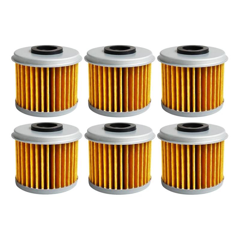 Motorrad Ölfilter for TC250 TE250 TE310 TXC250 TXC310R 2009-2014 for HM Moto 250 290 300 450 490 500 2002-2013(6pcs-yellow) von SDYBZSTU