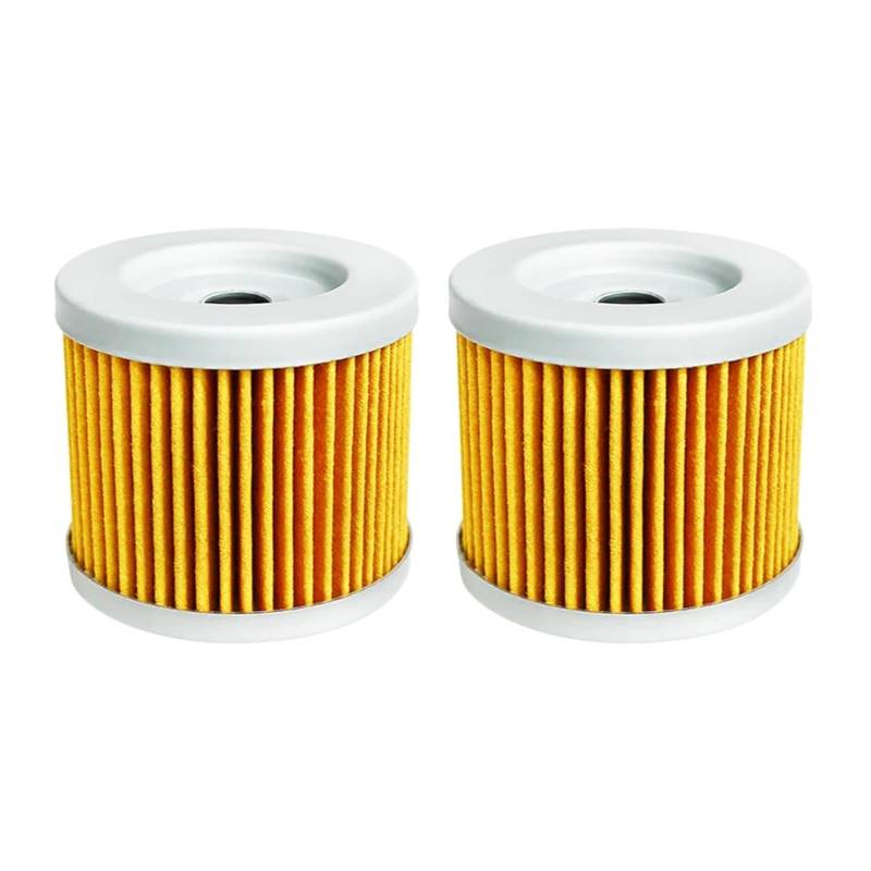 Motorrad Teile Öl Filter for GSXS125 GSXR125 DR100 DR125 Burgman AN125 EINE 125 AN150 AN400 EINE 400 Executive ABS(2pcs-yellow) von SDYBZSTU