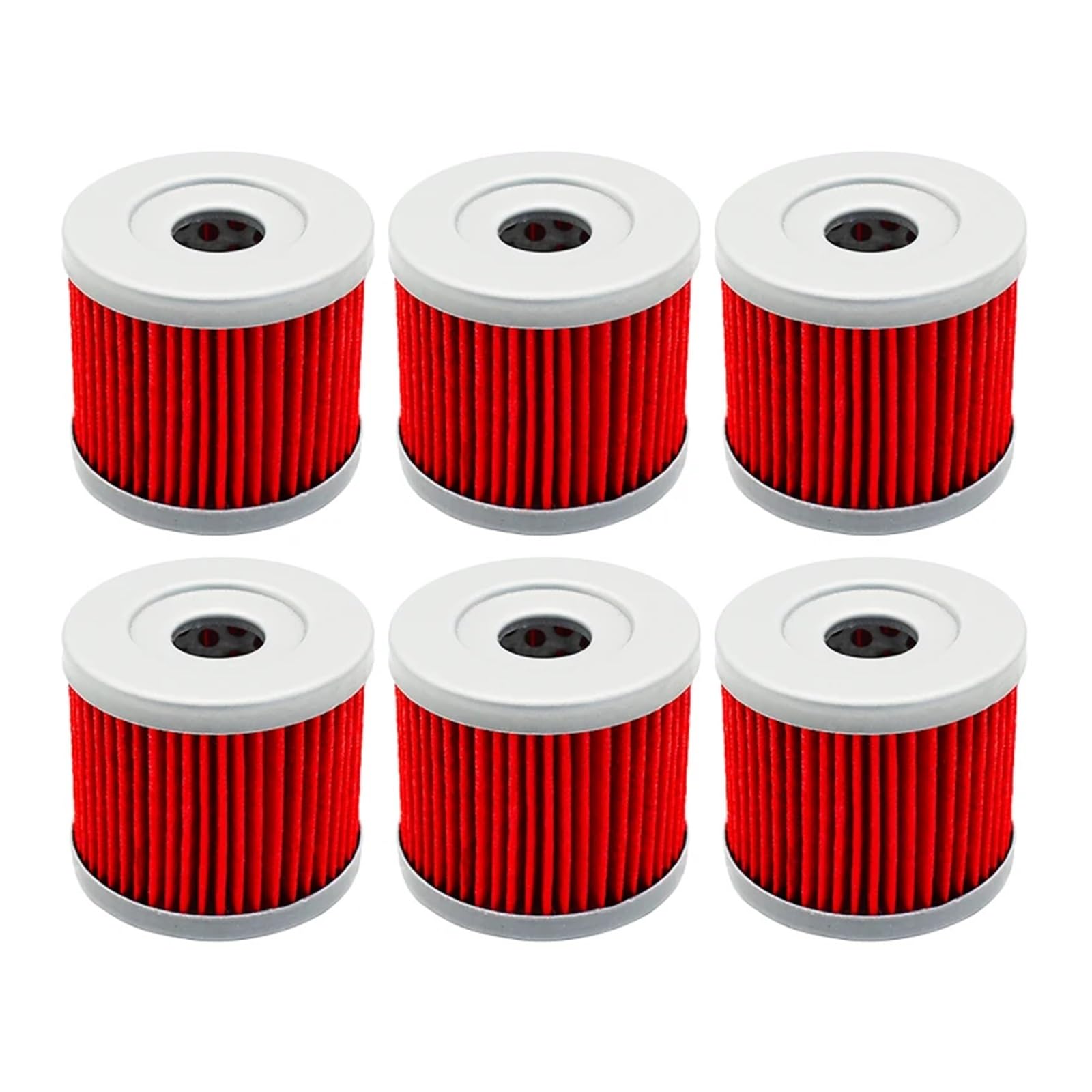 Motorrad Teile Öl Filter for GSXS125 GSXR125 DR100 DR125 Burgman AN125 EINE 125 AN150 AN400 EINE 400 Executive ABS(6pcs-red) von SDYBZSTU