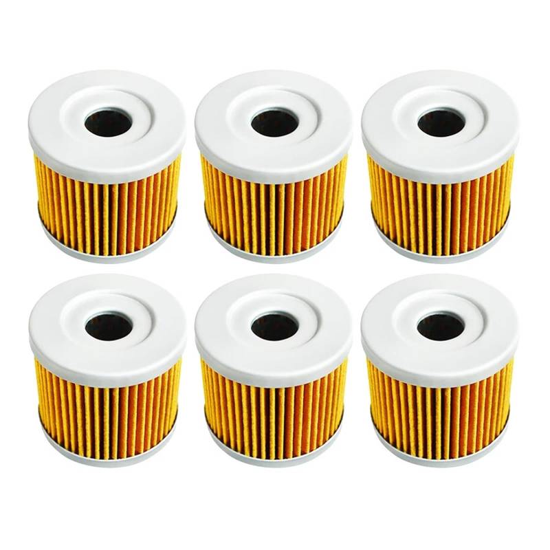 Motorradteile Ölfilter for TU125 Epicuro UC125 UC150 Burgman UH125 UH200 UX125 Sixteen UE125 UE150 1999-2018(6pcs-yellow) von SDYBZSTU