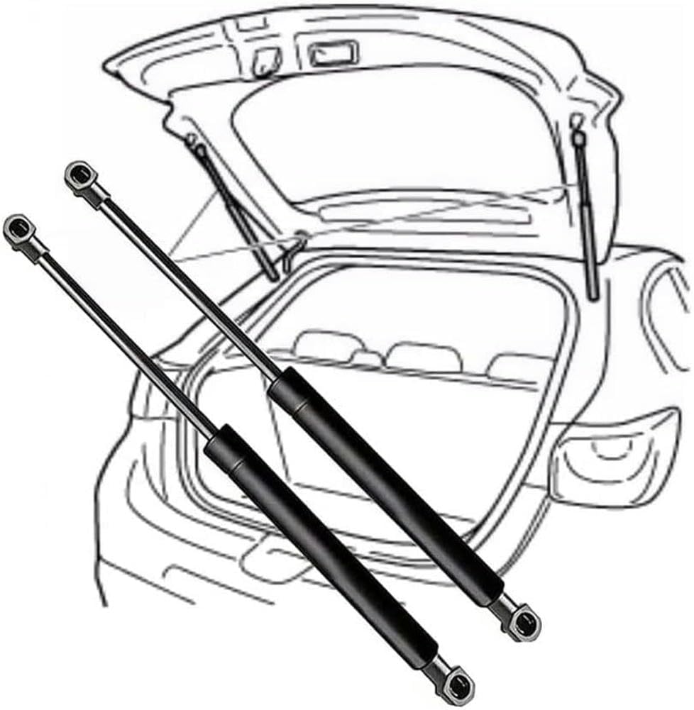 2 x Gasdruckfeder Heckklappendämpfer Für Corolla 2001-2007 ZZE120 ZZE121 CDE120 Gasfeder Dämpfer Heckklappe Ersatz von SDYJ6GSW