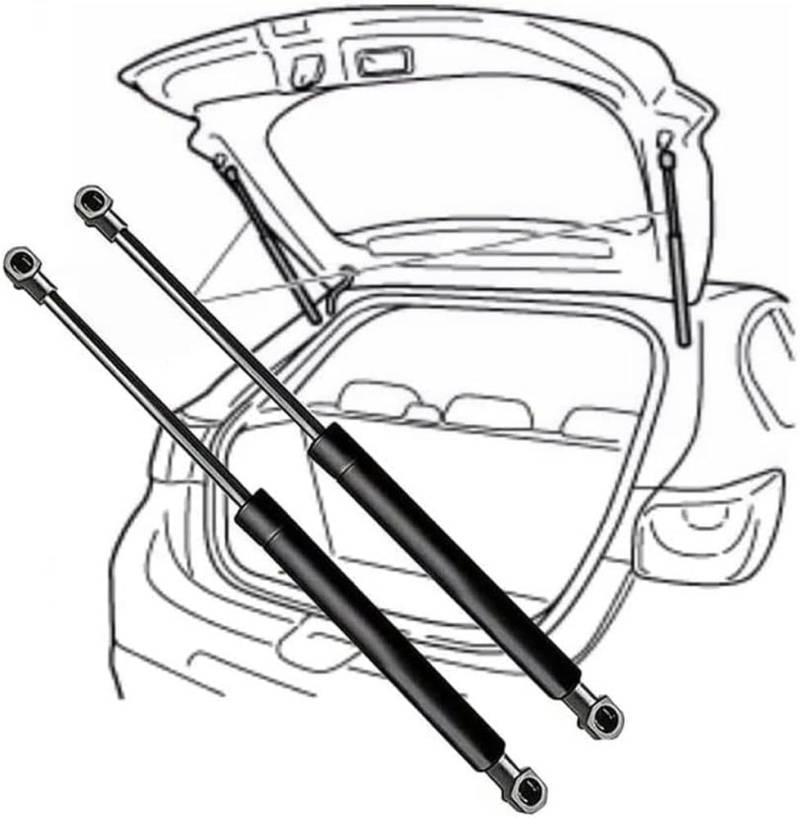 2 x Gasdruckfeder Heckklappendämpfer für Focus MK1 Schrägheck 2002-2004 Gasfeder Dämpfer Heckklappe Ersatz von SDYJ6GSW