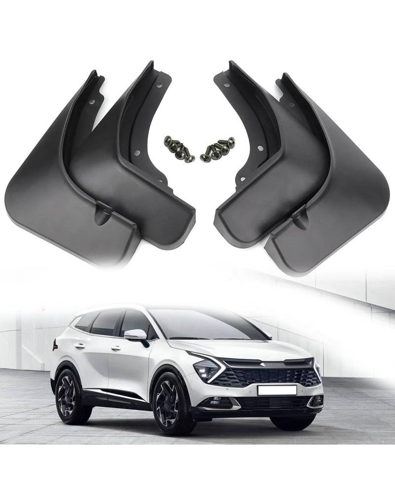 Auto KotflüGel Hinten 4X Schlamm Flaps Für KIA Für Sportage NQ5 LWB 2022 2023 2024 Splash Guards Kotflügel Schmutzfänger Vorne Hinten Kotflügel Auto Zubehör SchmutzfäNger Auto von SDZPLM