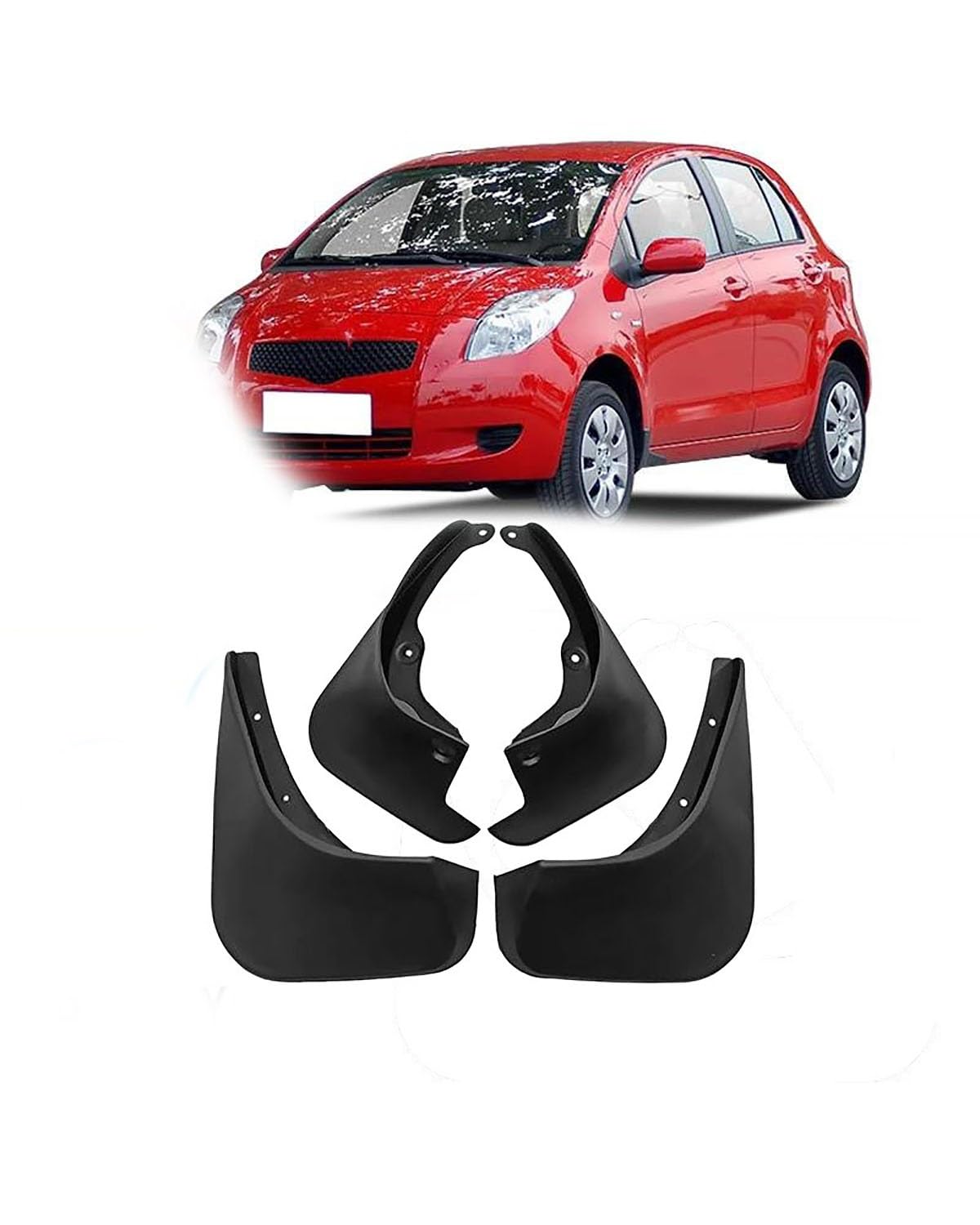 Auto KotflüGel Hinten Auto Schmutzfnger Für Toyota Für Yaris 2006 2007 2008 2009 2010 2011 Kotflügel Schmutzfänger Splash Guards Vorne Hinten Schutz Auto Zubehör SchmutzfäNger Auto von SDZPLM