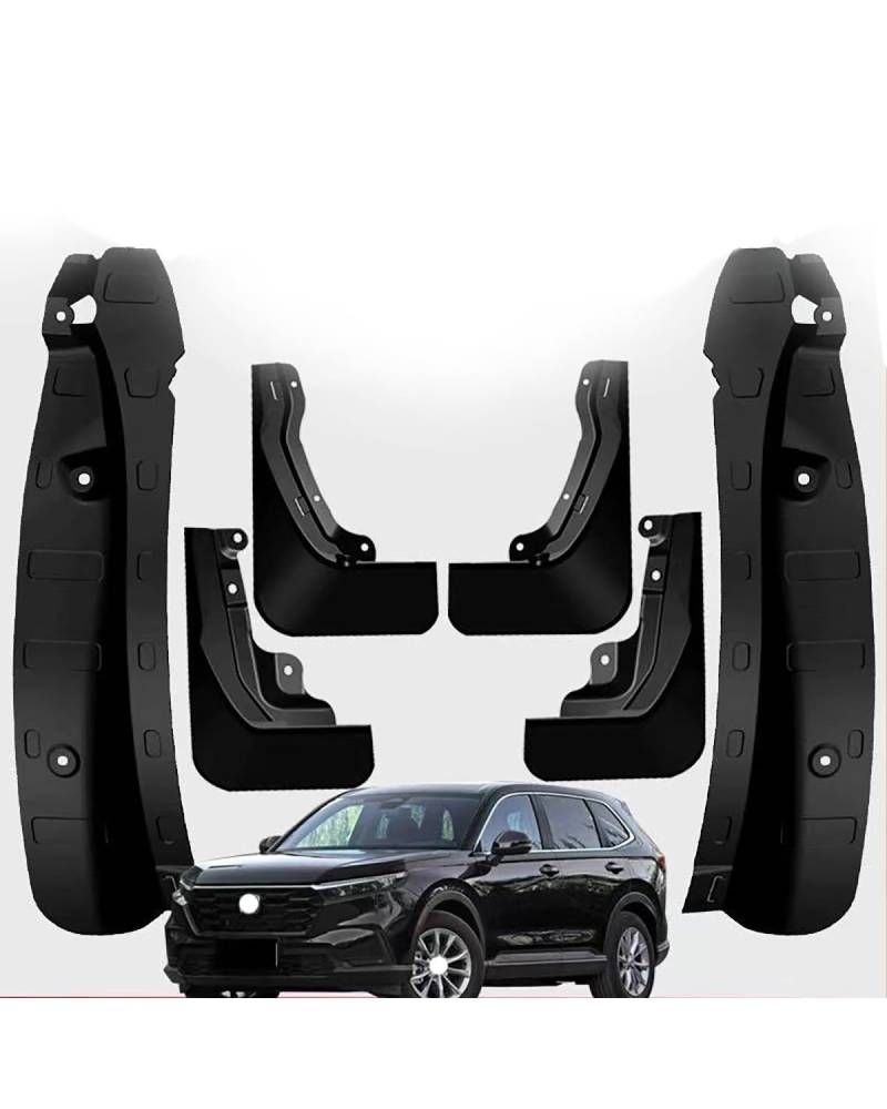 Auto KotflüGel Hinten Für CR-V 2023 Kotflügelverkleidung 4 stücke Universal Schmutzfänger Schmutzfänger Spritzschutz Kotflügel Schmutzfänger Kotflügelverbreiterungen Flaps Auto KotflüGel(Mudguards and von SDZPLM