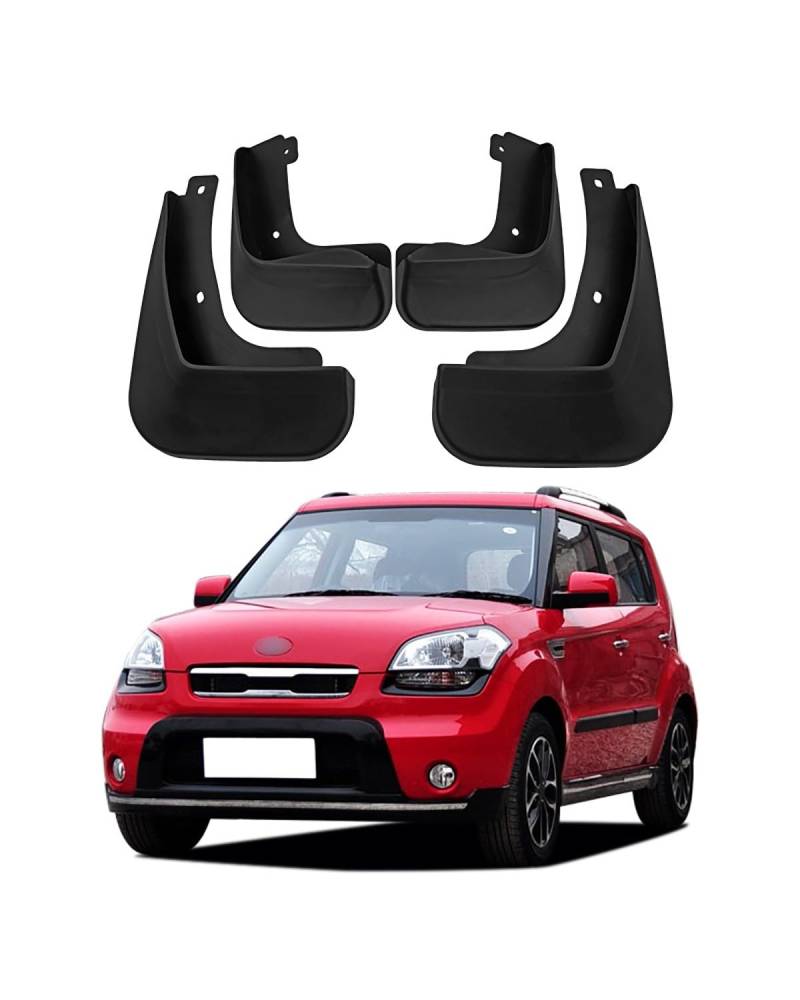 Auto KotflüGel Hinten Für Kia Für Soul Für Sport 2010-2013 Edition 4X Vorne Hinten Schmutzfänger Spritzschutz Flap Kotflügel Auto Kotflügel SchmutzfäNger Auto von SDZPLM