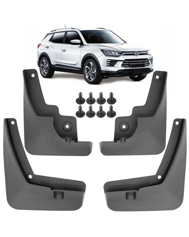 Auto KotflüGel Hinten Für SsangYong Für Ssang Für Yong Für Korando Für C300 Für Gen 4 Kotflügel Schlamm Flap Guard Splash Auto Styline vorne Hinten Schmutzfänger SchmutzfäNger Auto von SDZPLM