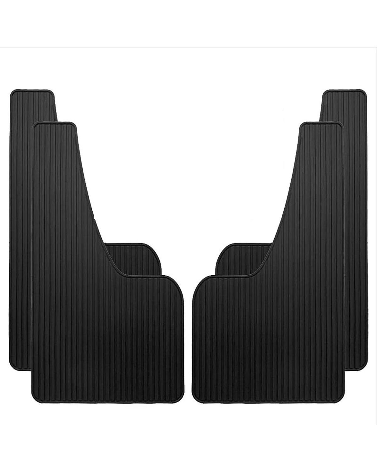 Auto KotflüGel Hinten Universal Auto Kotflügel Vorne Hinterräder Schlamm Klappen PP Splash Mudguard Guards Für Auto SUV Off-Road Truck Auto zubehör SchmutzfäNger Auto(4pcs Large Black) von SDZPLM