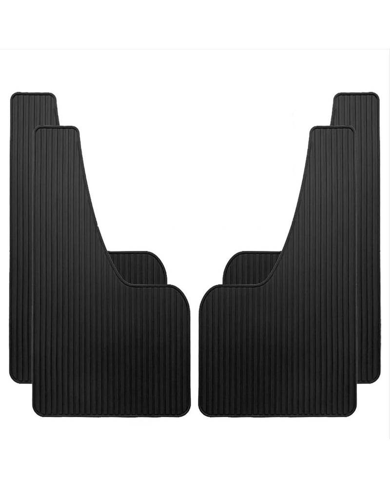 Auto KotflüGel Hinten Universal Auto Kotflügel Vorne Hinterräder Schlamm Klappen PP Splash Mudguard Guards Für Auto SUV Off-Road Truck Auto zubehör SchmutzfäNger Auto(4pcs Large Black) von SDZPLM